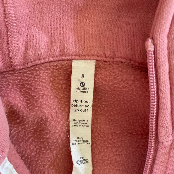 COPY - Lululemon light pink scuba hoodie - Picture 4 of 4